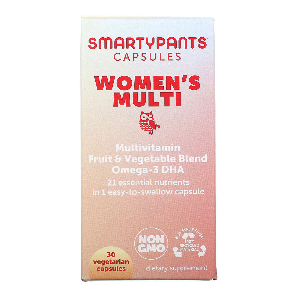 Smarty Pants Multivitamin Omega 3 DHA Zinc For Women, Immunity Support, 30 Ea